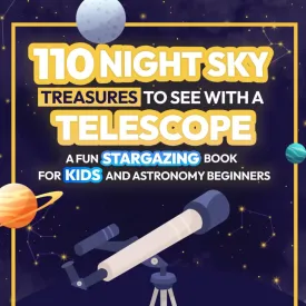 110 Night Sky Treasures to see with a Telescope: A Fun Stargazing Book for Kids and Astronomy Beginners: A Fun Space Guide Book for Kids to Explore Planets, Constellations, and Distant Galaxies! Paperback  February 27, 2025