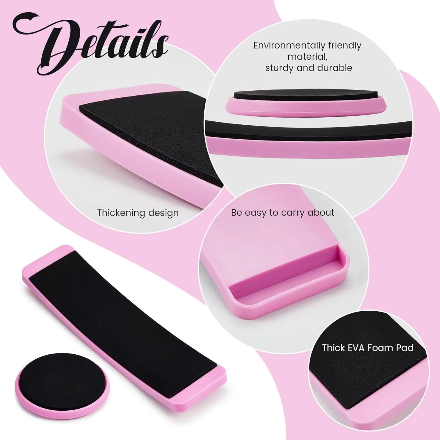 2 Pcs Portable Turning Board Figure Ice Skating Spinner for Ballet Dancers Ice Skaters Gymnasts Cheerleaders Training Improving Balance Pirouette Equipment