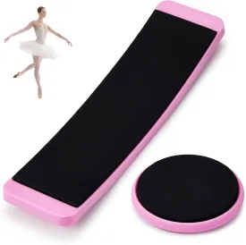 2 Pcs Portable Turning Board Figure Ice Skating Spinner for Ballet Dancers Ice Skaters Gymnasts Cheerleaders Training Improving Balance Pirouette Equipment