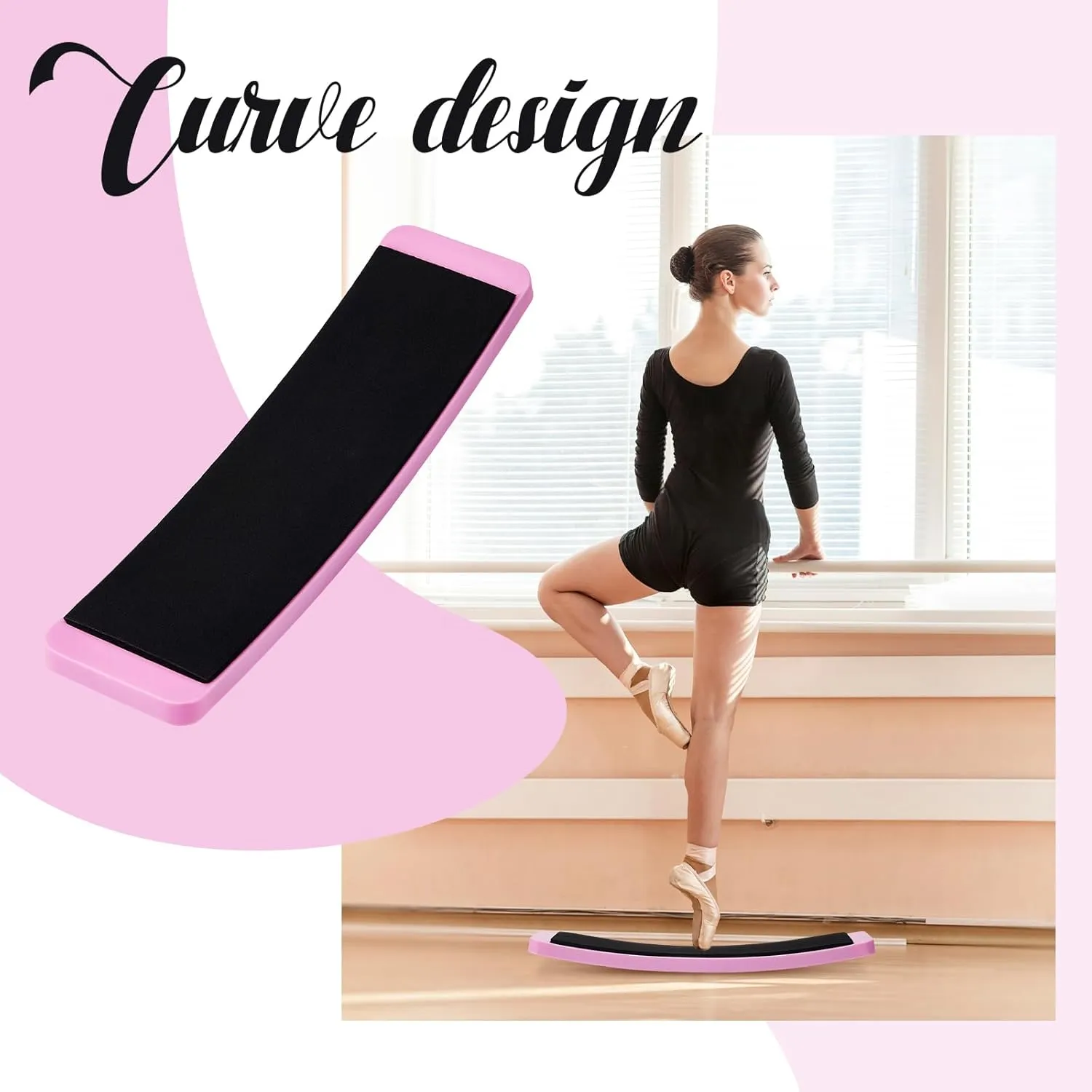 2 Pcs Portable Turning Board Figure Ice Skating Spinner for Ballet Dancers Ice Skaters Gymnasts Cheerleaders Training Improving Balance Pirouette Equipment