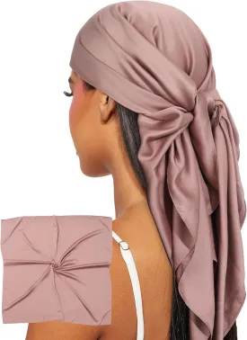 AWAYTR 35 Satin Head Scarves Women Like Silk Scarf Hair Bandanas Women Matte Neck Scarf Head Wrap Hair Headscarf