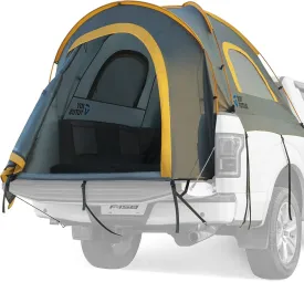 JOYTUTUS Pickup Truck Tent 5ft 2.0, Waterproof PU2000mm Double Layer for 2 Person, Portable Truck Bed Tent with Rainfly - Orange, Aluminum Pole