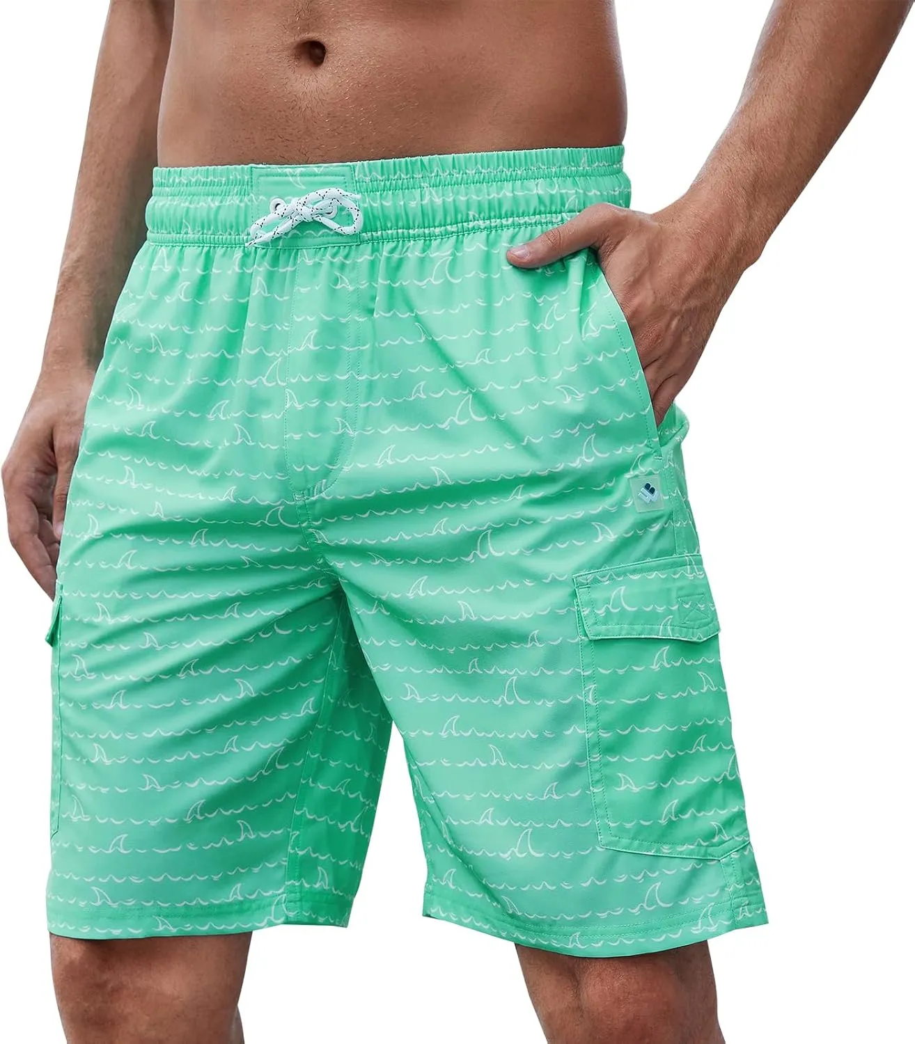 Men's 9" Swim Trunks UPF 50  Quick Dry Beach Board Shorts with Mesh Lining Lightweight Bathing Suits