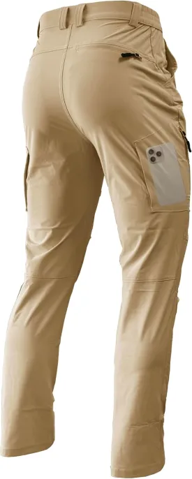 Men's Lightweight Hiking Pants Quick Dry Waterproof Stretch Travel Fishing Camping Work Cargo Pants Zipper Pockets