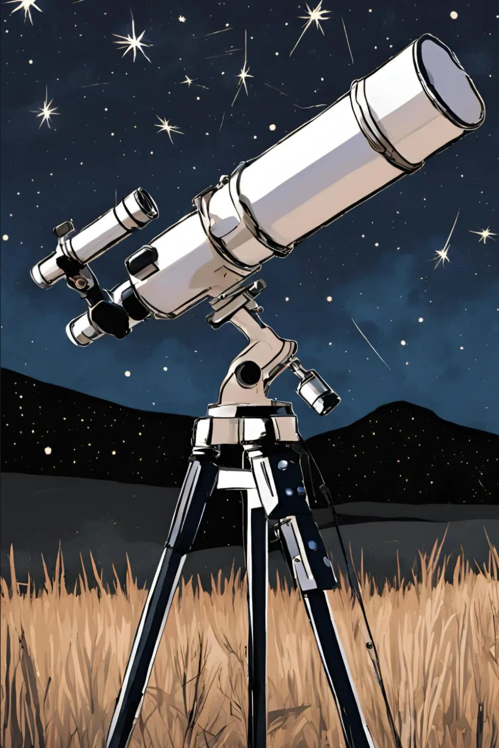 Notebook: Stargazing Night, 160 Lined Pages, 6"x9", Soft Cover Paperback  June 5, 2024