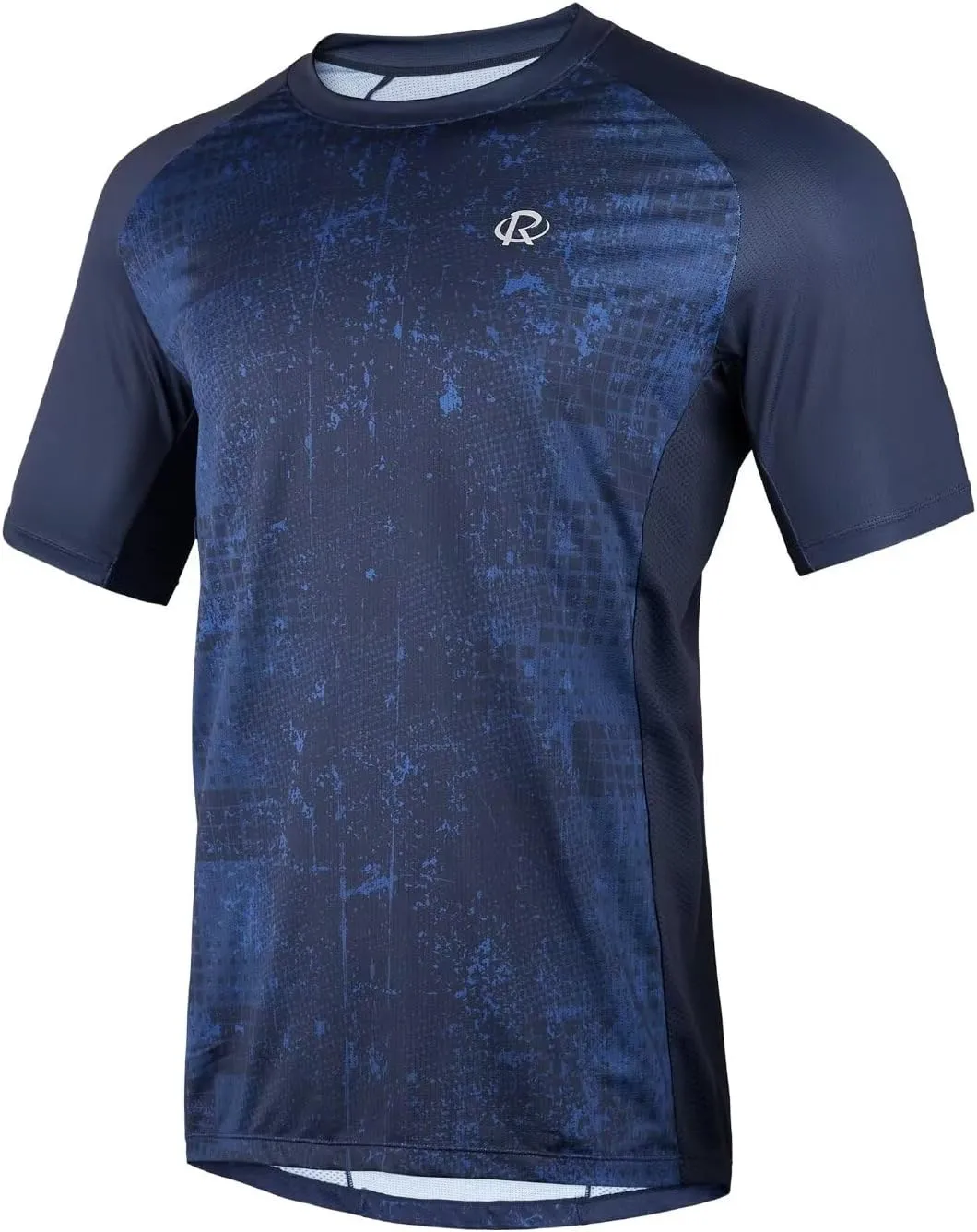 ROTTO Mens MTB Jersey Mountain Bike Cycling Shirt Short Sleeve for MTB BMX Downhill Wicking Quick Dry
