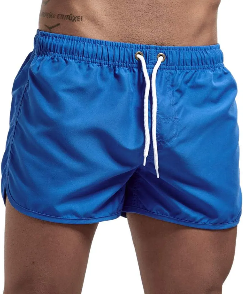 Tan Thru Swimwear Men Spring Surfing and Summer Splicing Swimming and Men's Men's Board Shorts Swim Trunks
