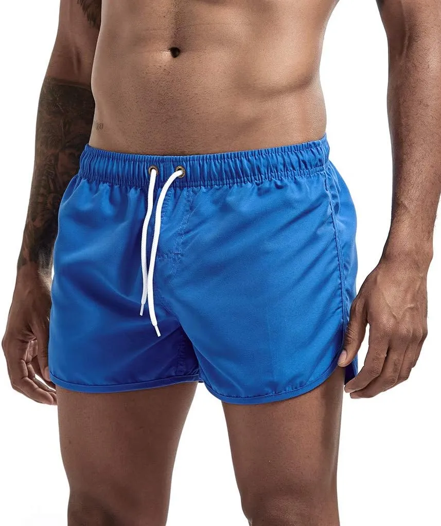 Tan Thru Swimwear Men Spring Surfing and Summer Splicing Swimming and Men's Men's Board Shorts Swim Trunks